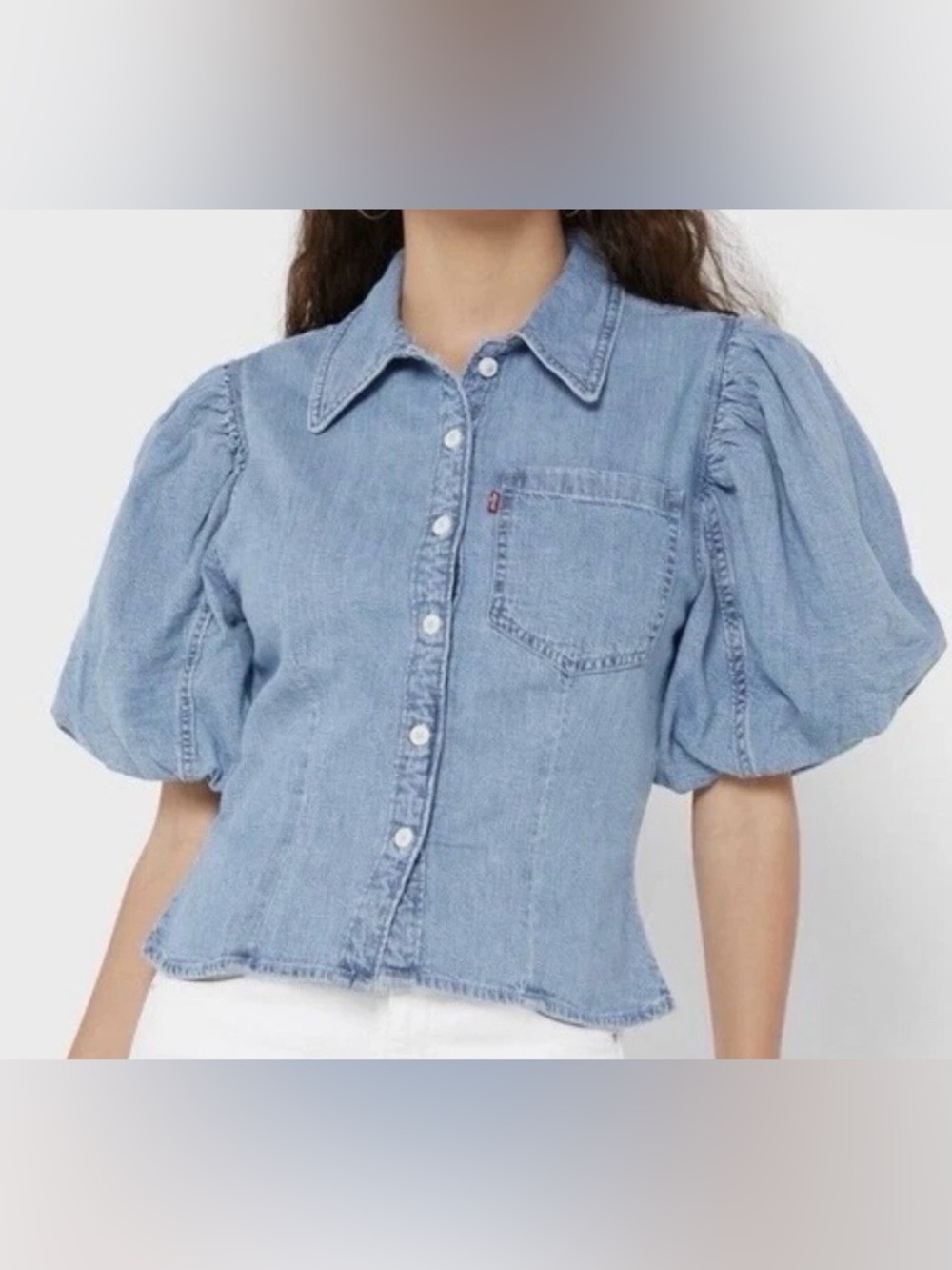 Levi’s Roxy Puff Sleeve Button Up - Picture 3 of 14